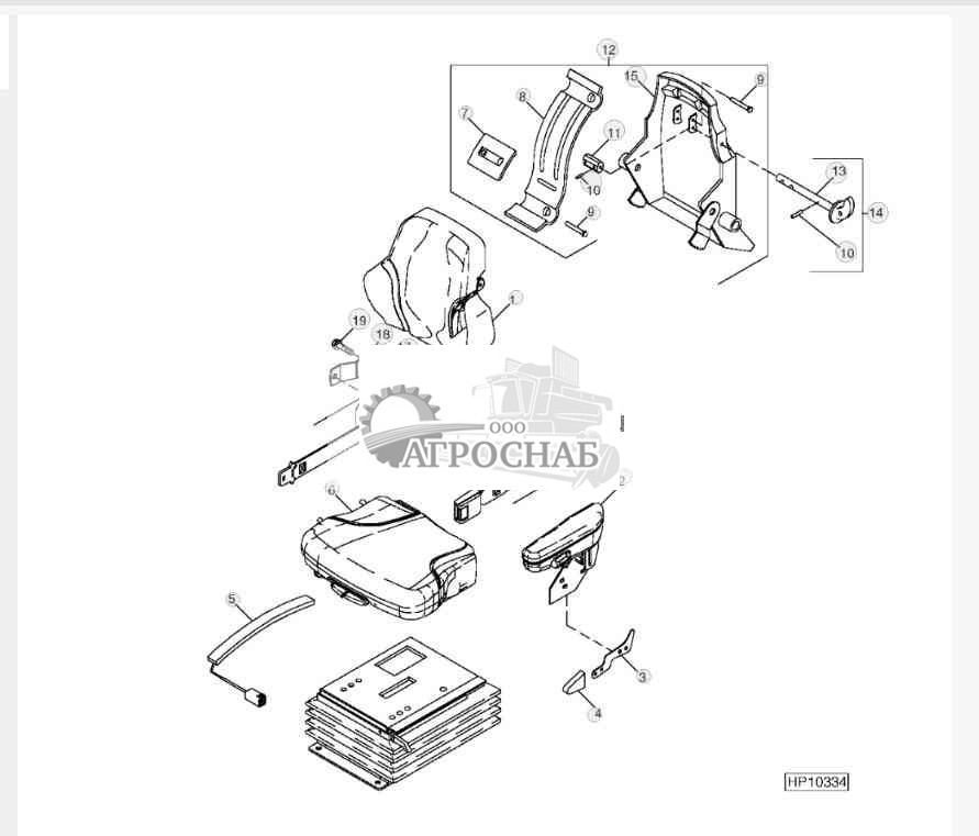 Operator's Seat and Backrest 